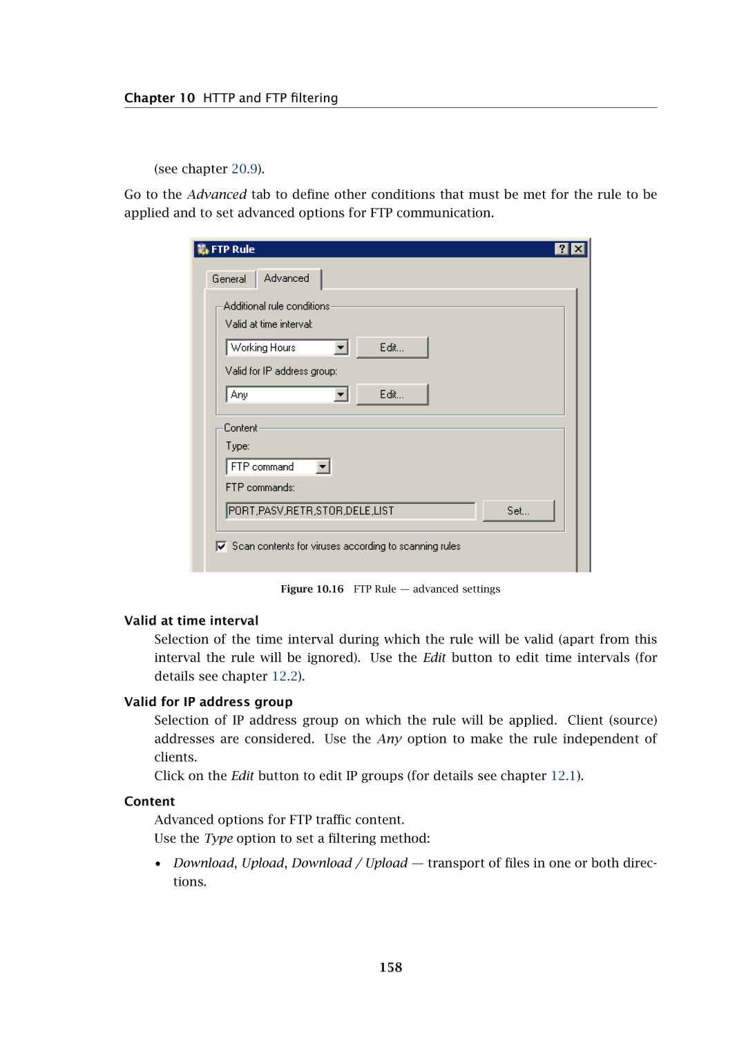 Kerio Tech Firewall6 manual Content, 158 