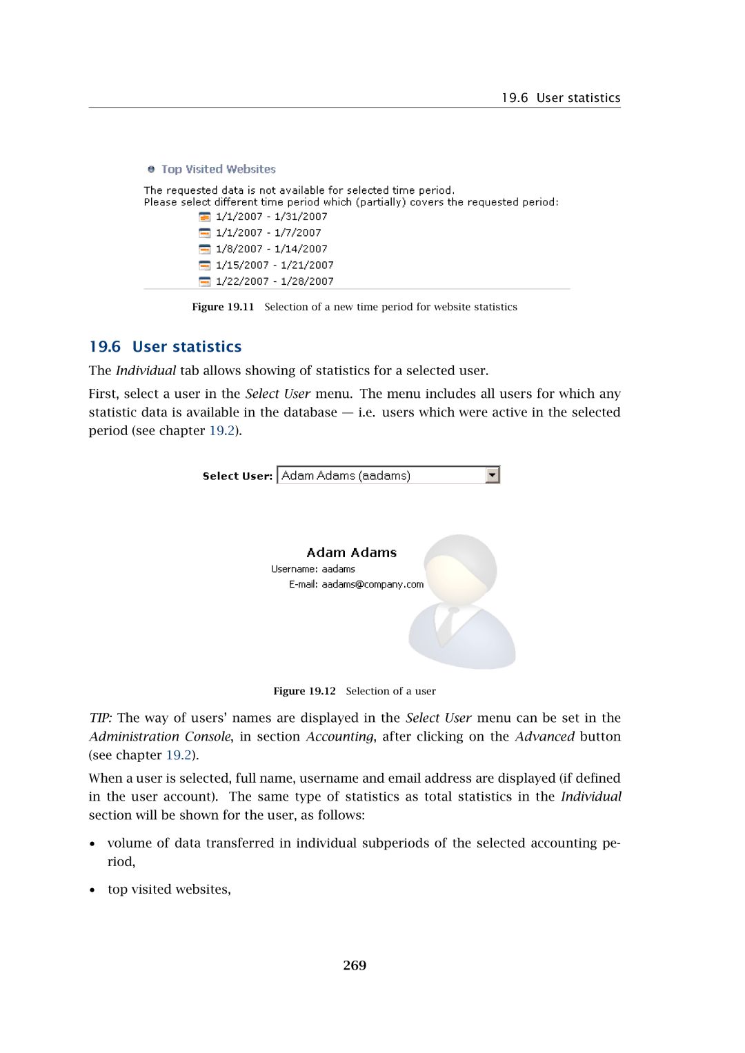 Kerio Tech Firewall6 manual User statistics, 269 