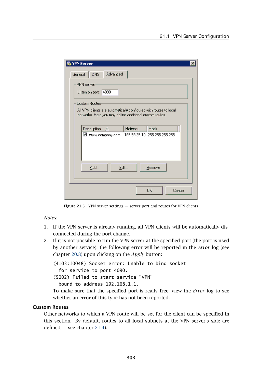 Kerio Tech Firewall6 manual Custom Routes, 303 