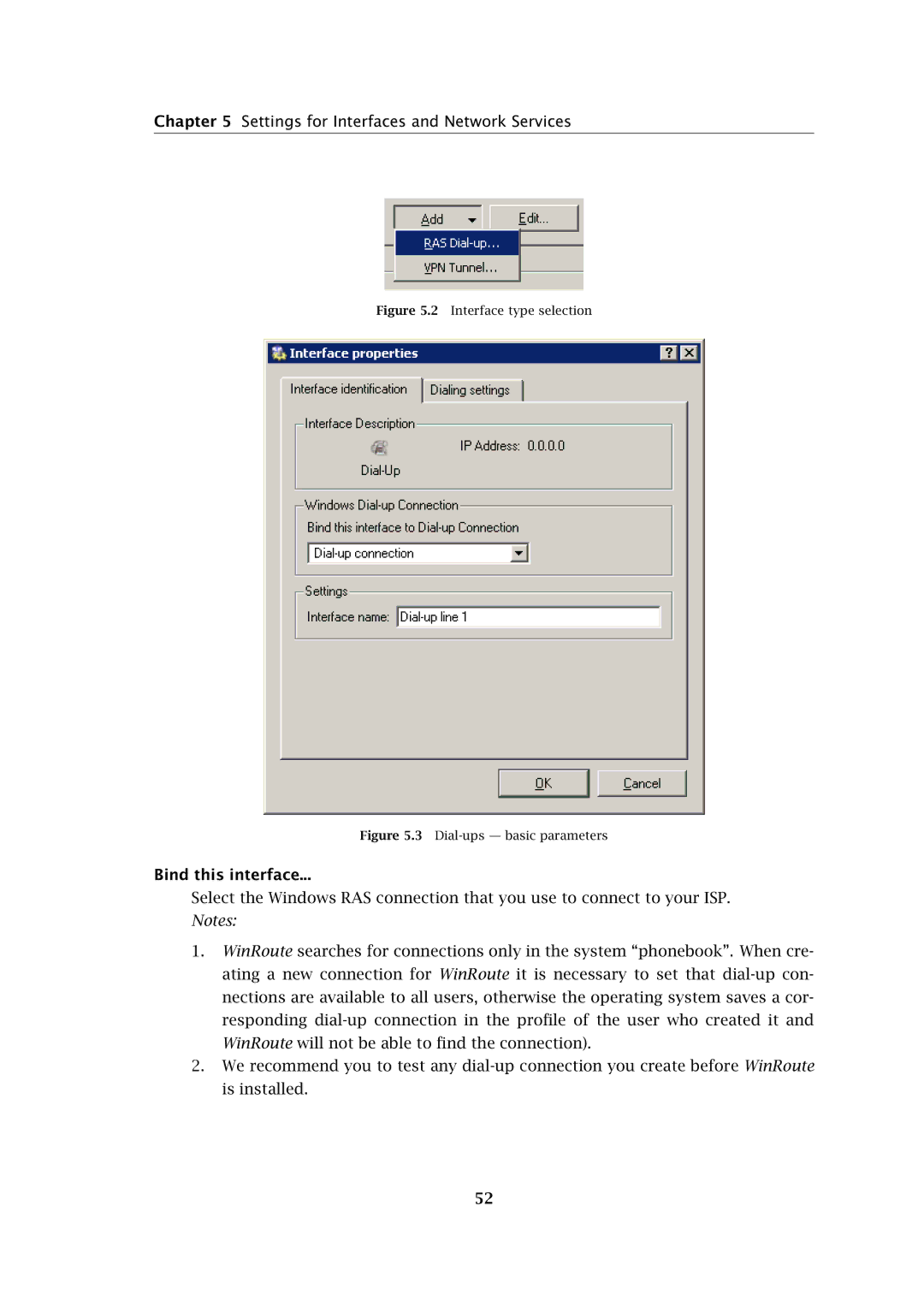 Kerio Tech Firewall6 manual Bind this interface, Interface type selection 