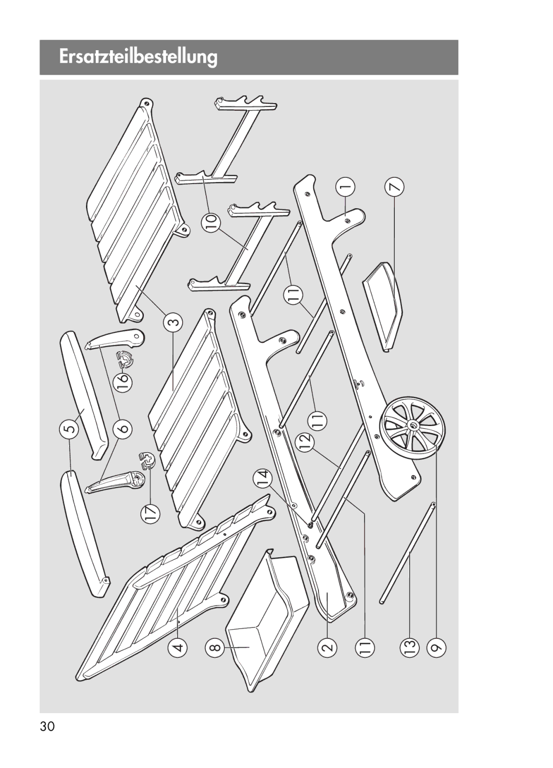 Kettler 01672-000, 01672-700 manual Ersatzteilbestellung 