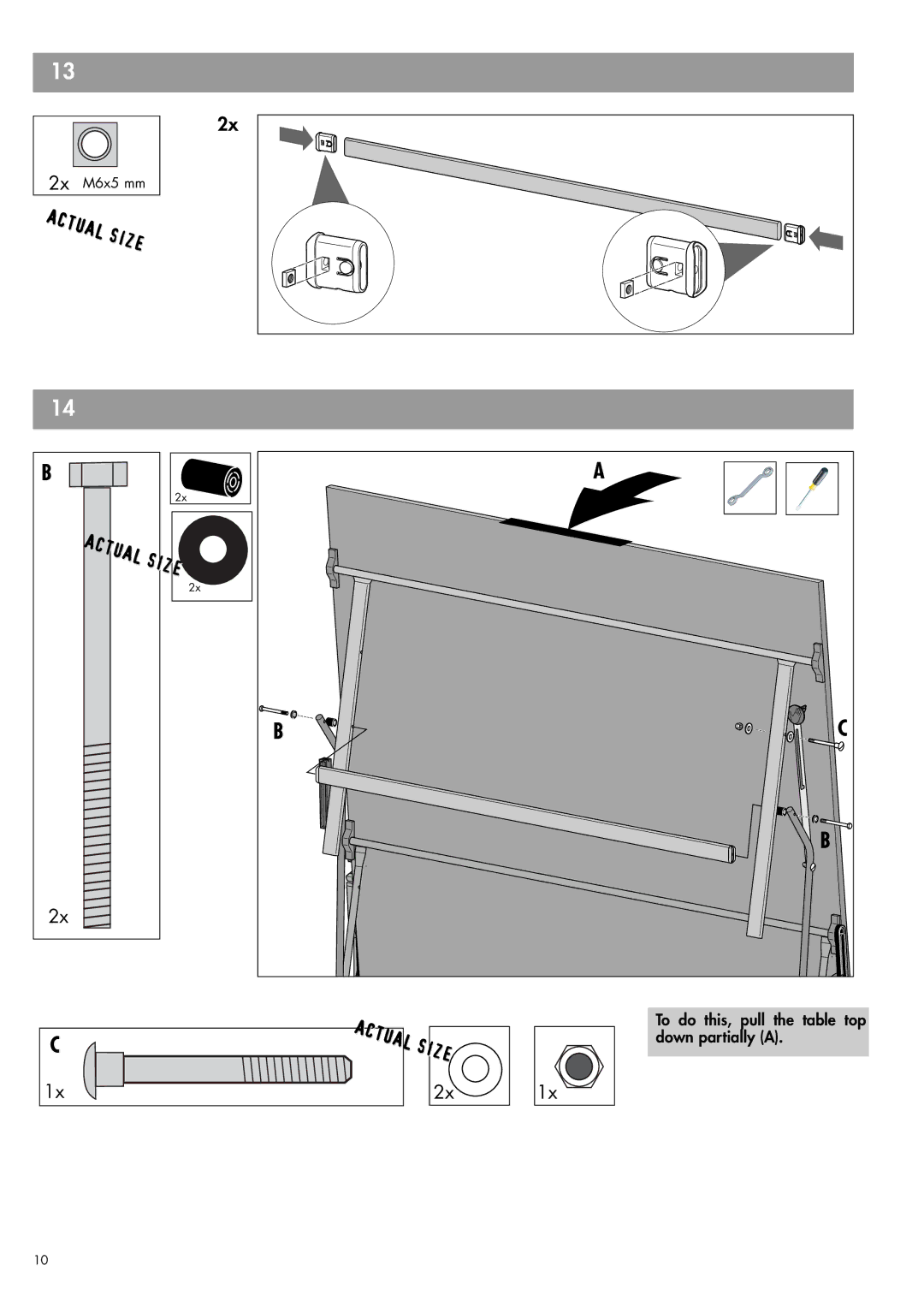 Kettler 07162-890, 07122-890 owner manual Actual 