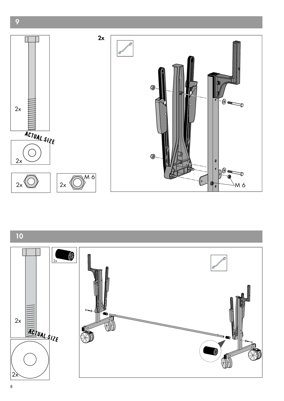 Kettler 07162-890, 07122-890 owner manual Actual 