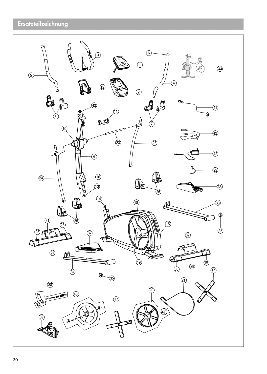 Kettler 07644-000 manual Ersatzteilzeichnung 