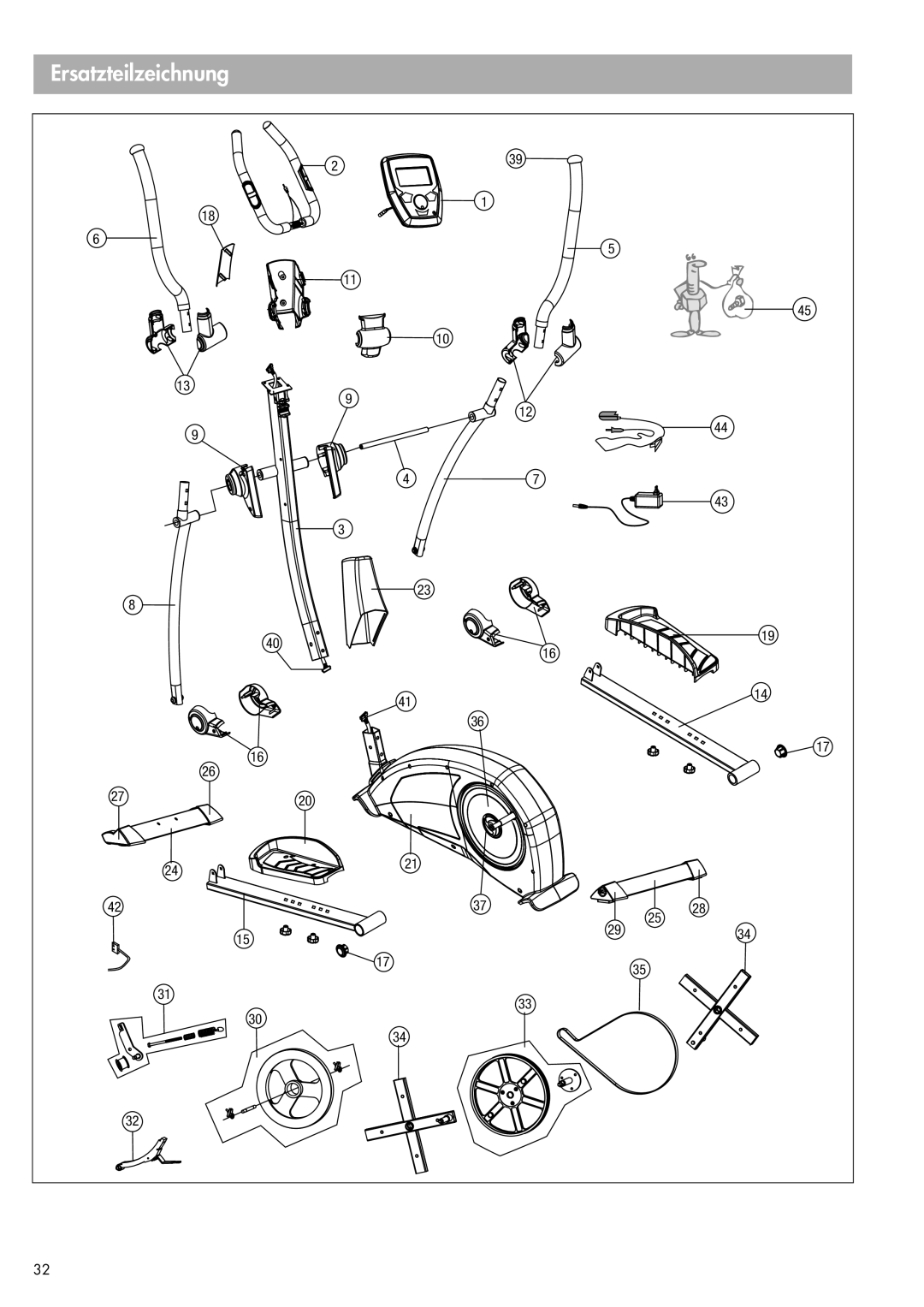 Kettler 07648-500 manual Ersatzteilzeichnung 