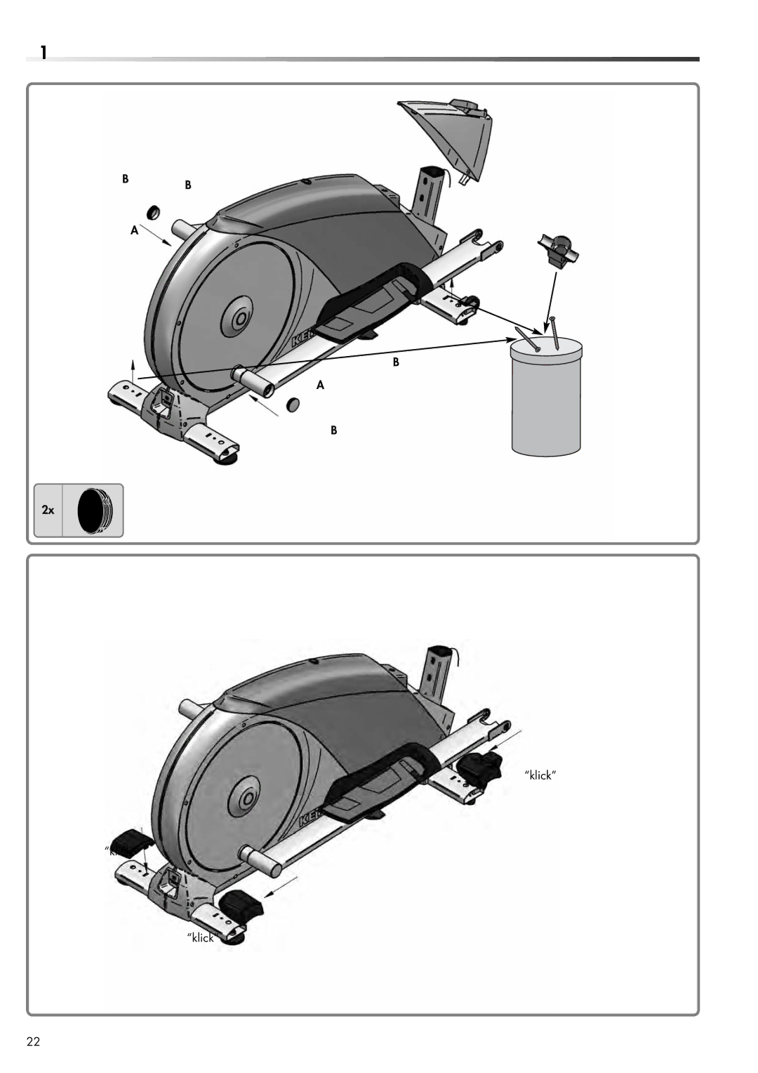 Kettler 07653-000, 300 manual Klick 