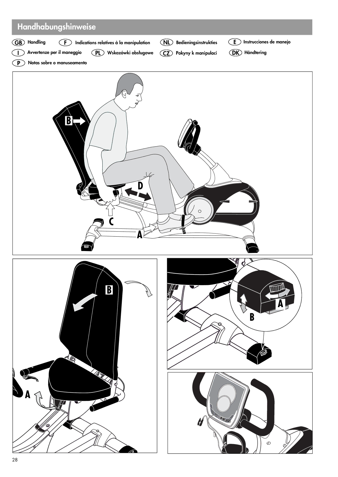 Kettler 07666-000 manual Handhabungshinweise 