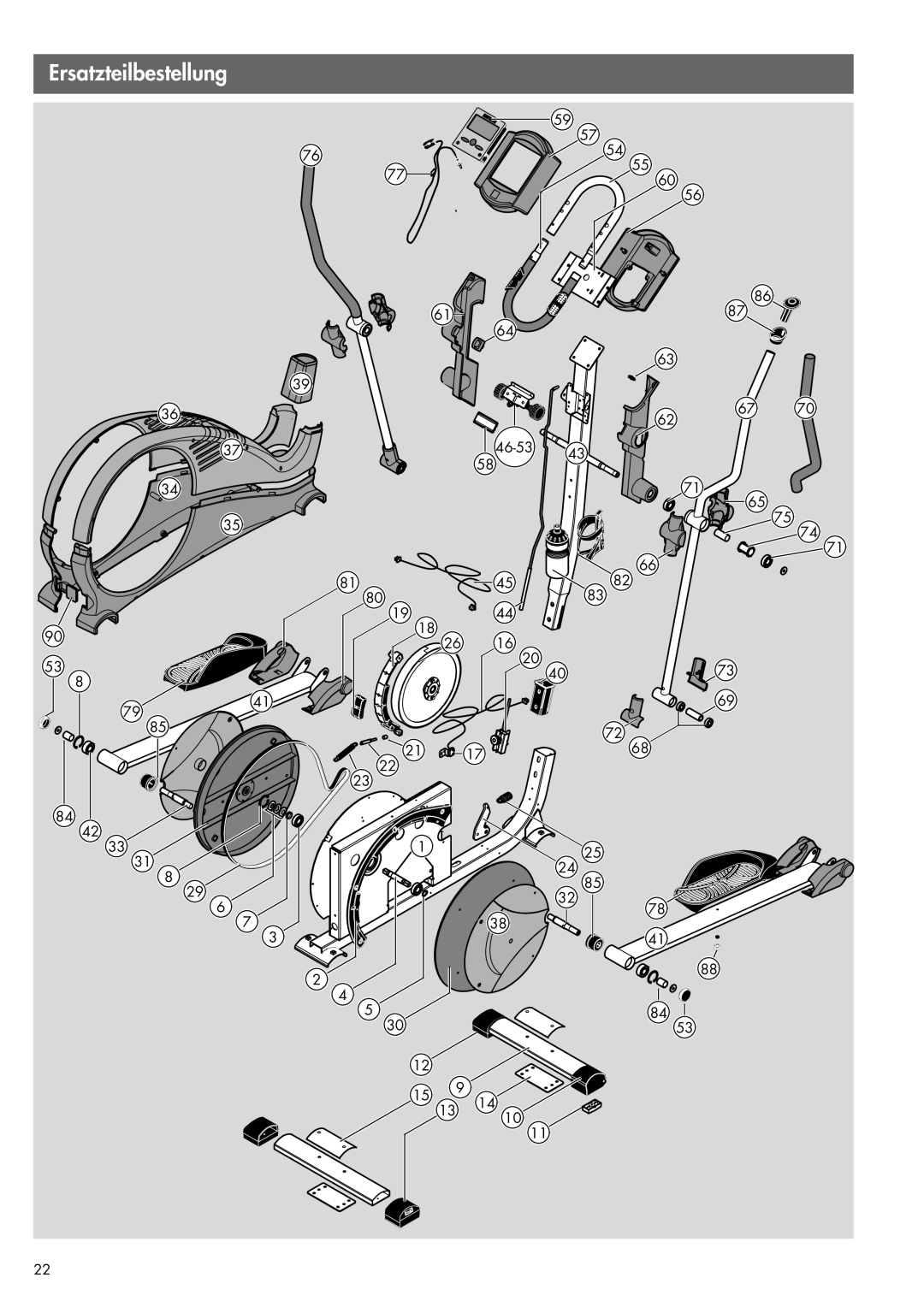 Kettler 07861-600, 07861-690 manual 46-53 15 139 14 