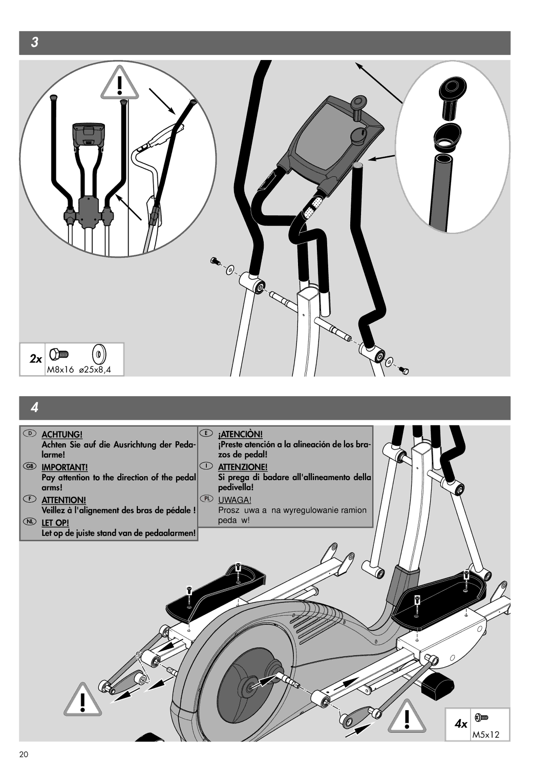 Kettler 07863-000 manual Uwaga 