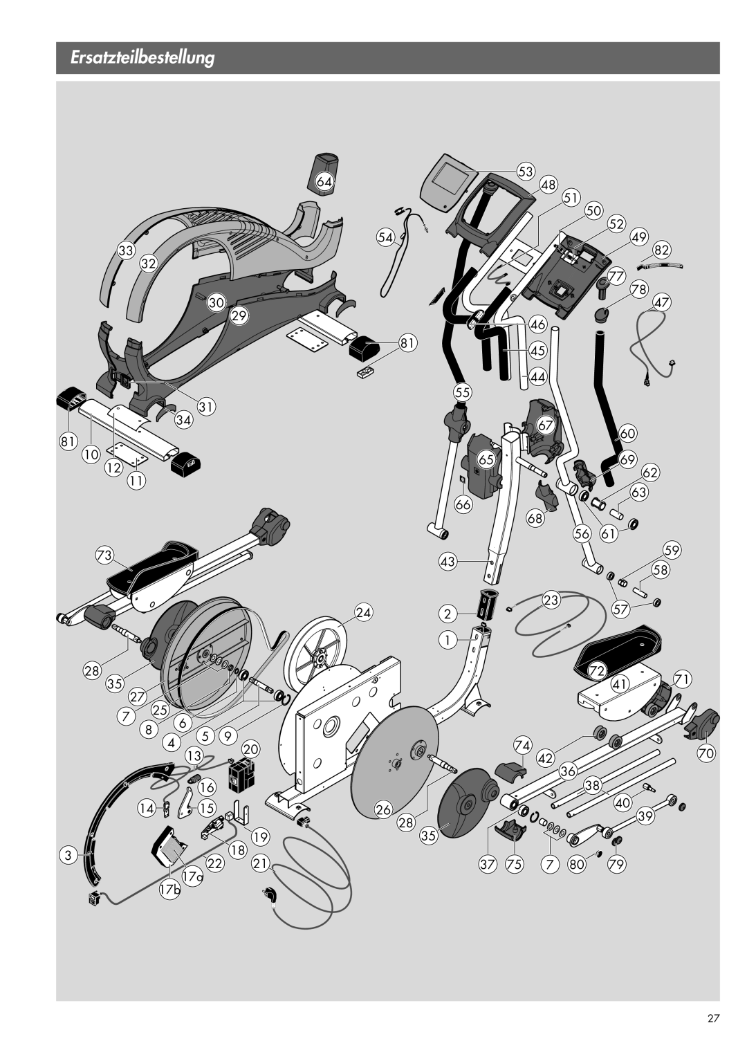 Kettler 07863-000 manual 17a 17b 