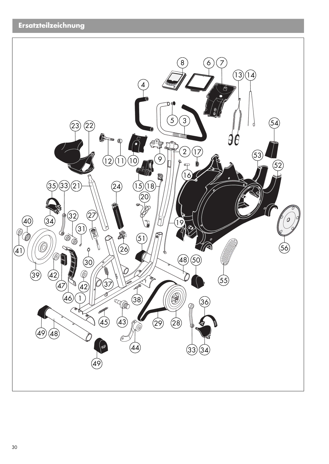 Kettler 07960-800 manual Ersatzteilzeichnung 