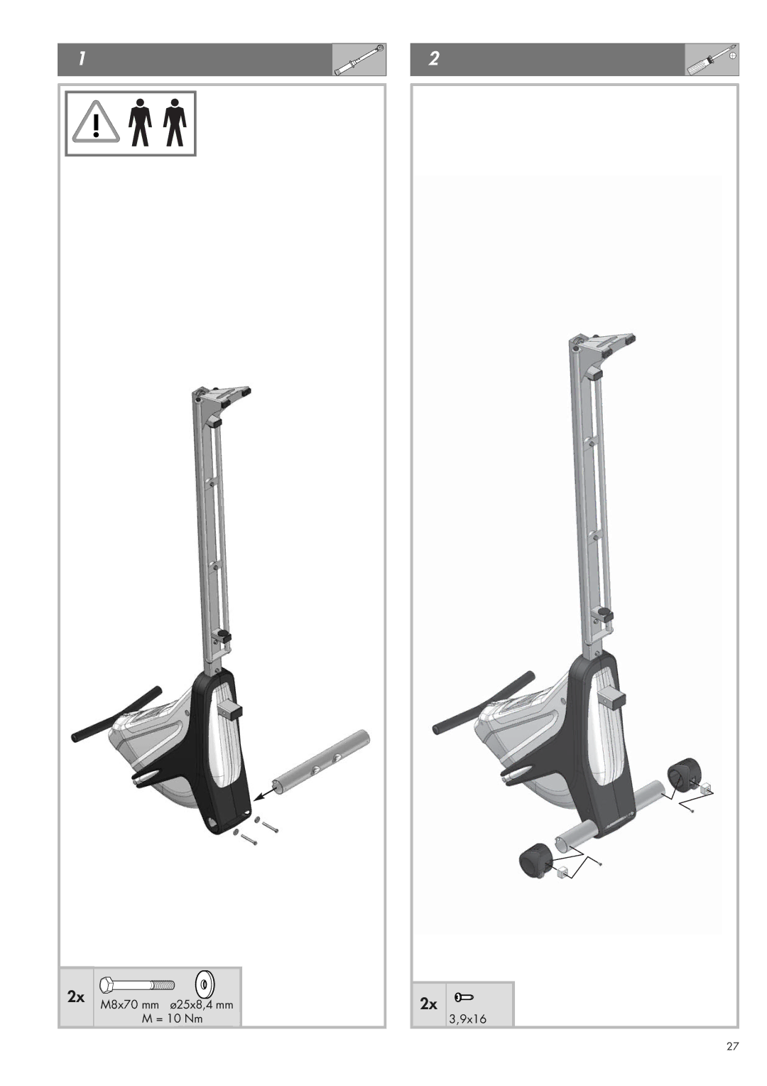 Kettler 07975-100 manual M8x70 mm 