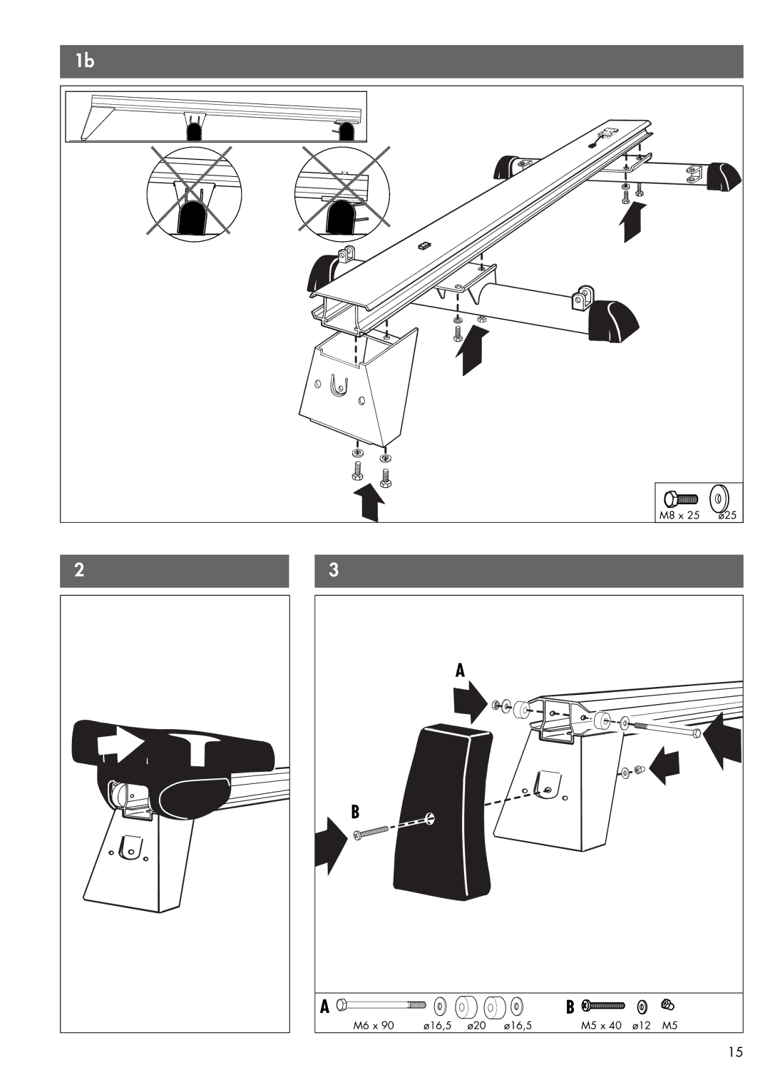 Kettler 07978-900 manual M8 x Ø25 M6 x Ø16,5 Ø20 M5 x Ø12 