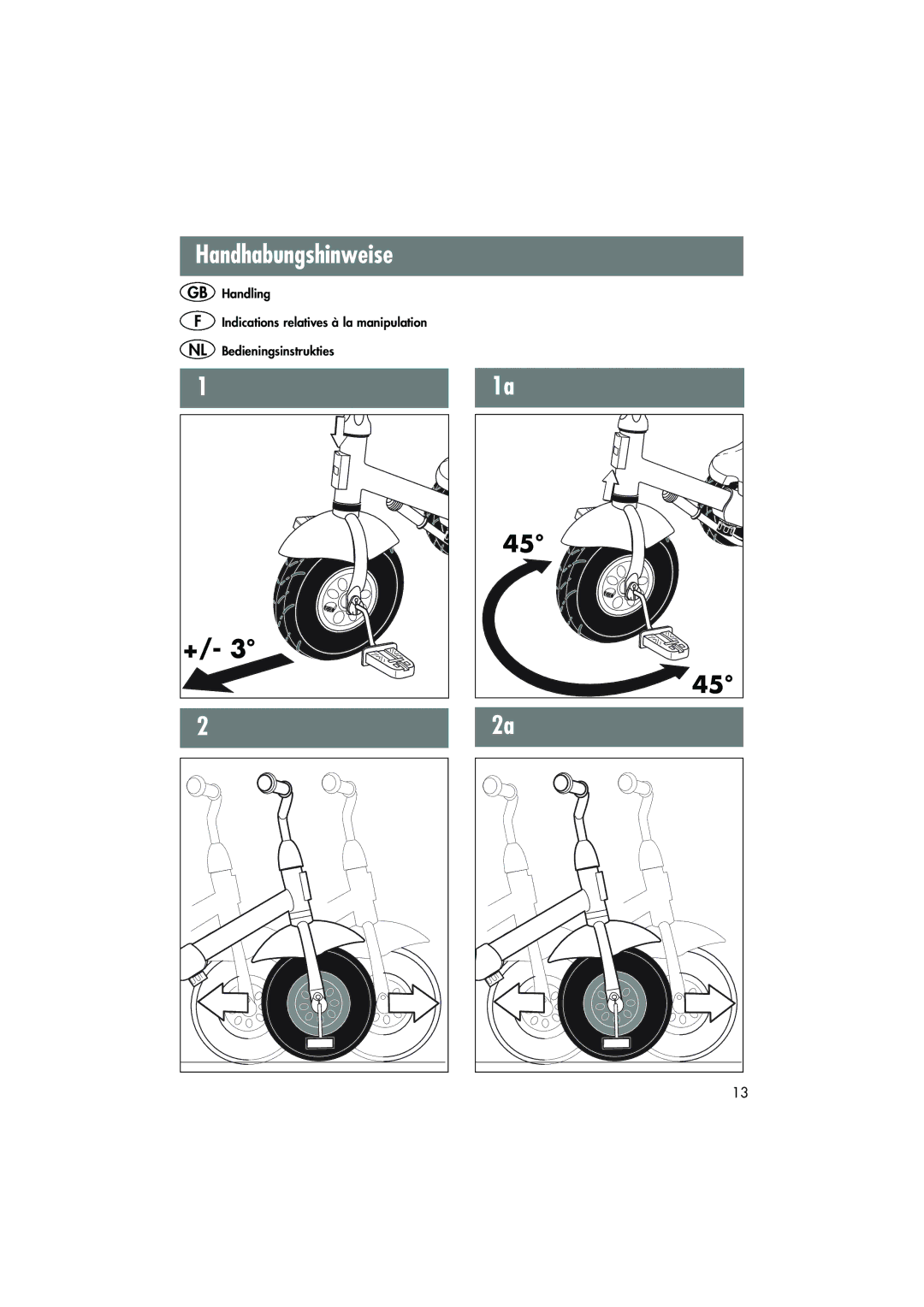 Kettler 08848-000 manual Handhabungshinweise 