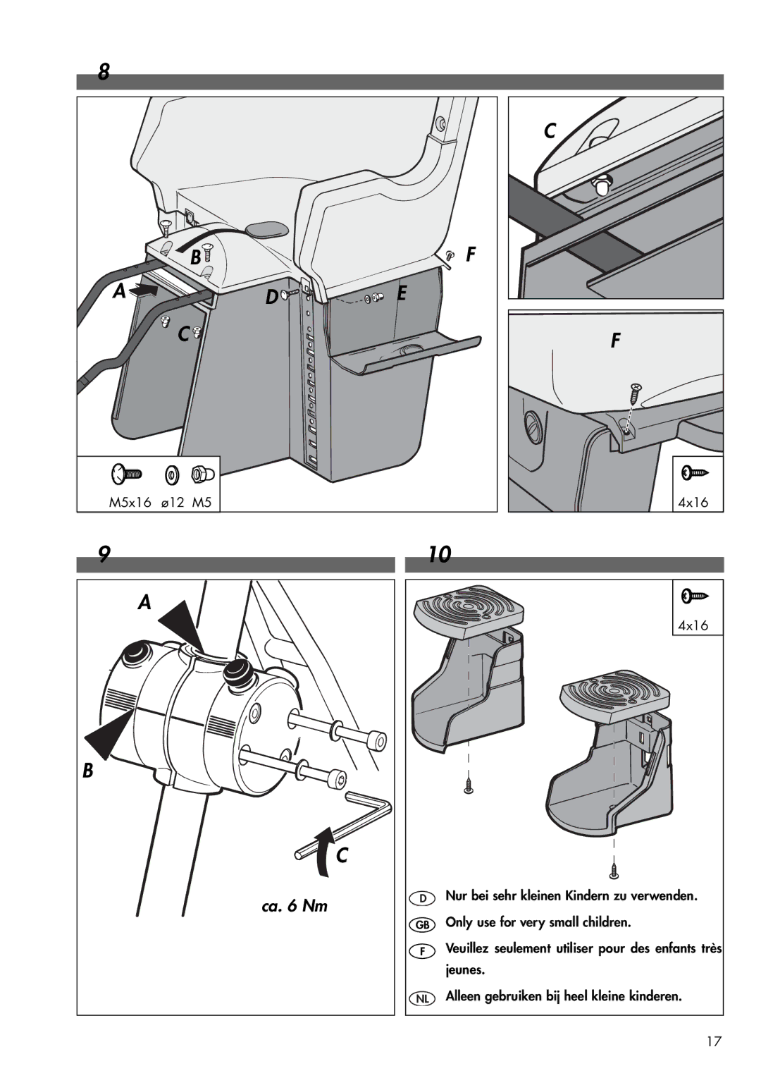 Kettler 08947-460, 08947-467, 08947-465 manual Ca Nm 