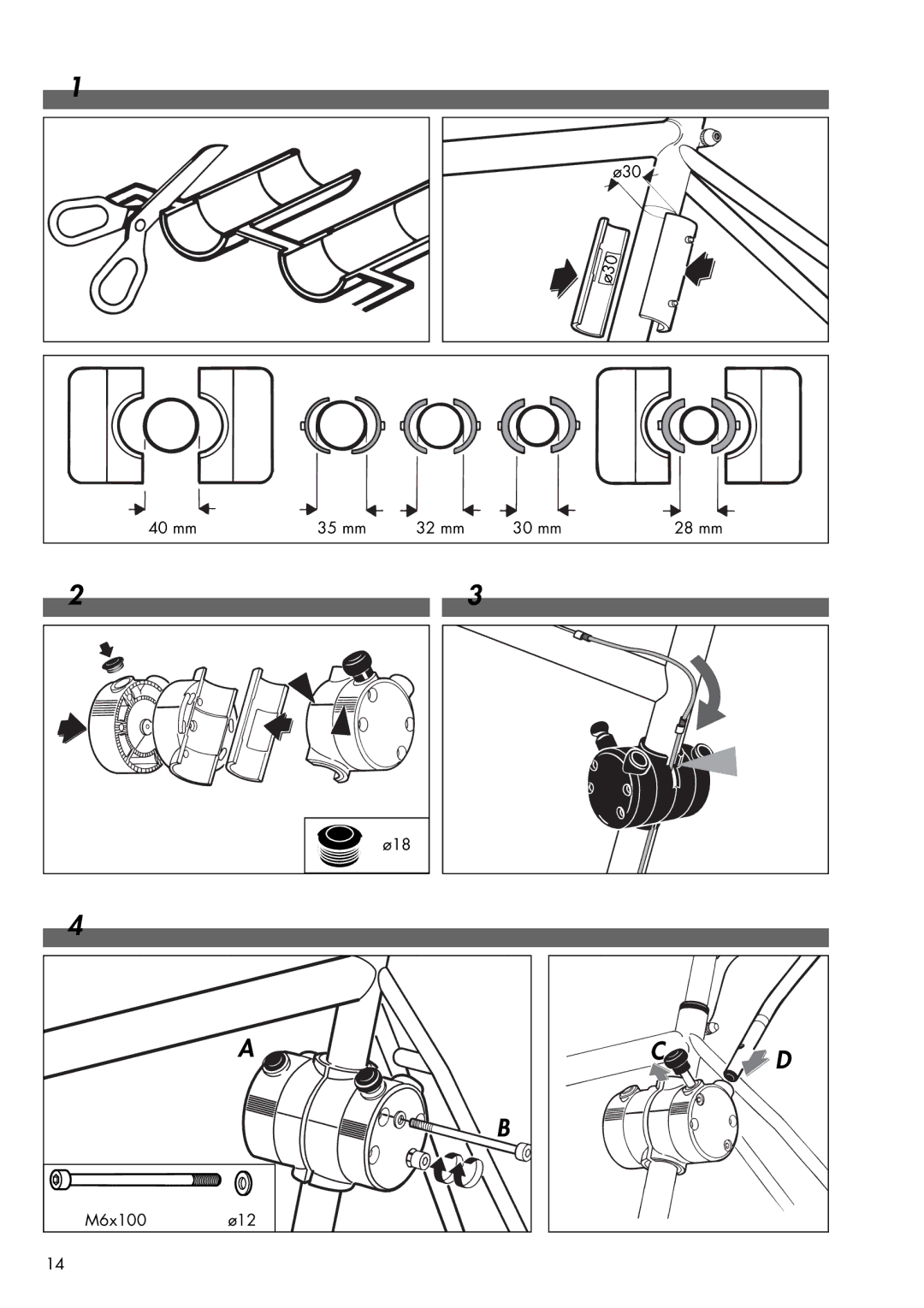 Kettler 08947-460, 08947-467, 08947-465 manual Ø18 