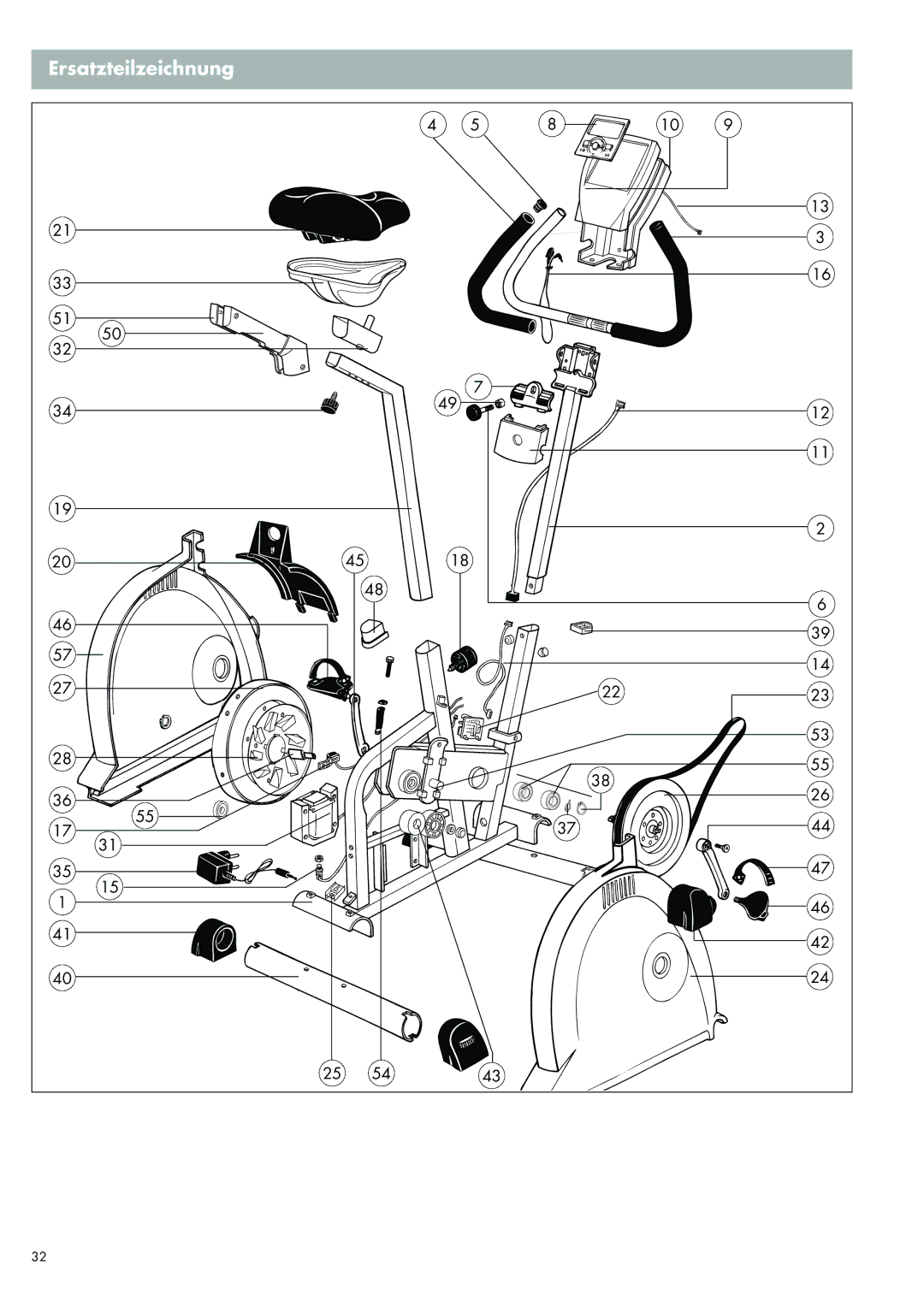 Kettler 7987-500, 700 manual Ersatzteilzeichnung 