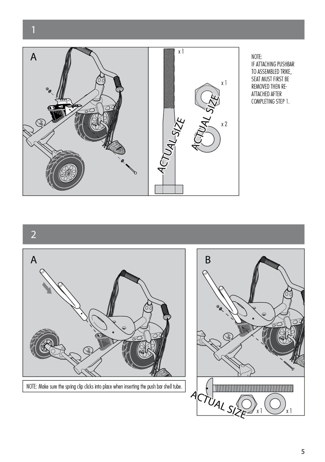 Kettler 8135-199 manual Actual Size 