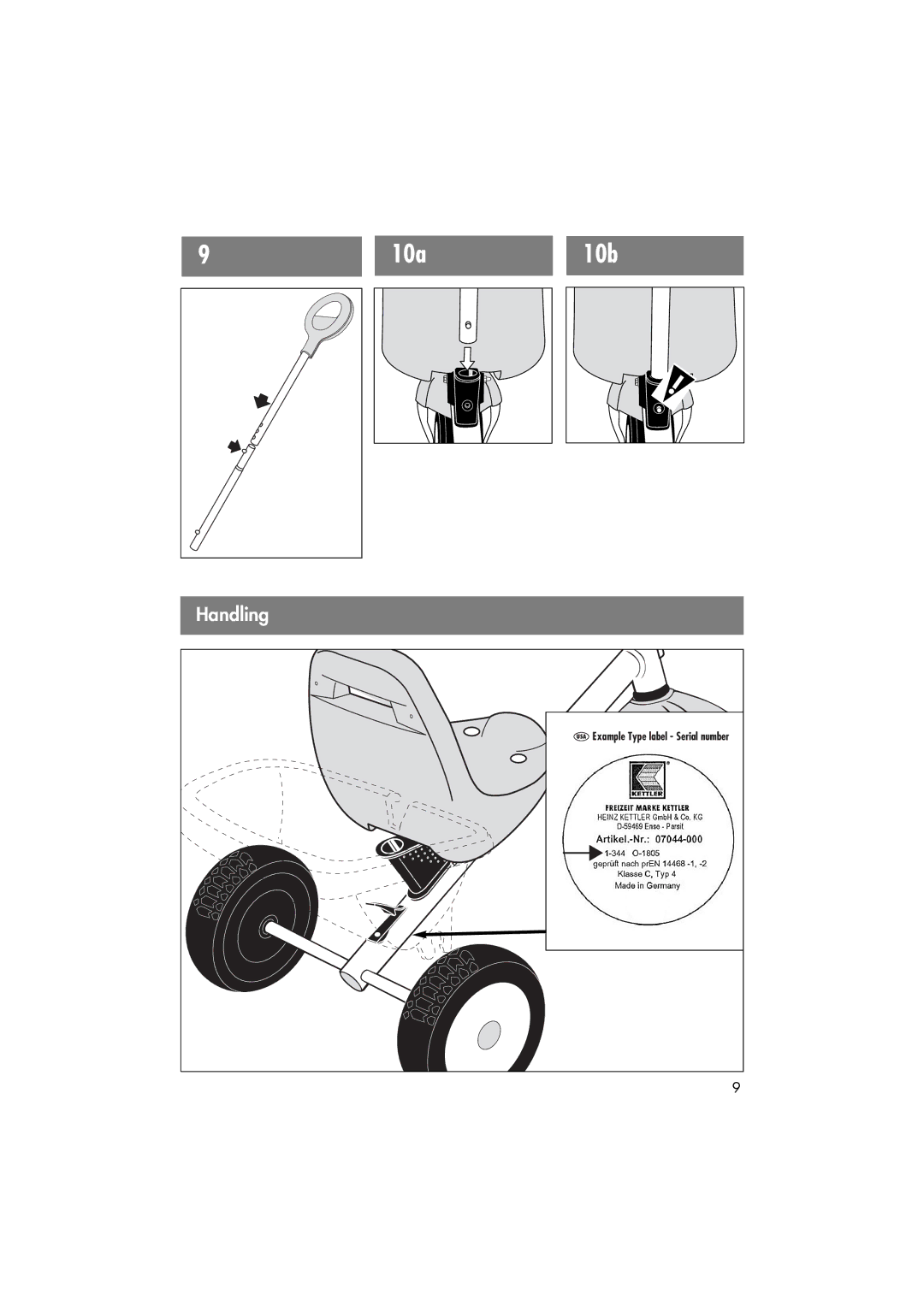 Kettler AJ 3130 manual 10a 10b 