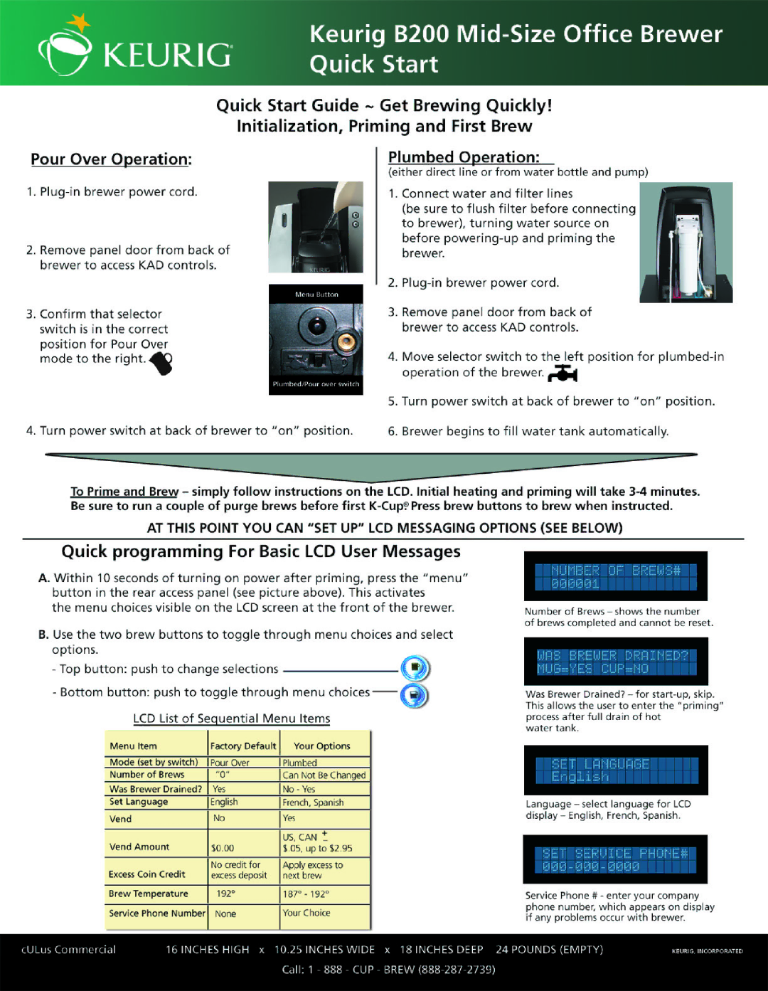 Keurig B200 manual 