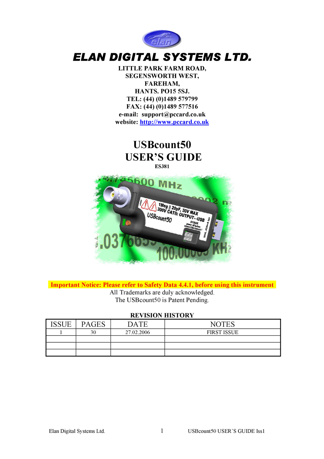 Key Digital ES381 manual USER’S Guide 