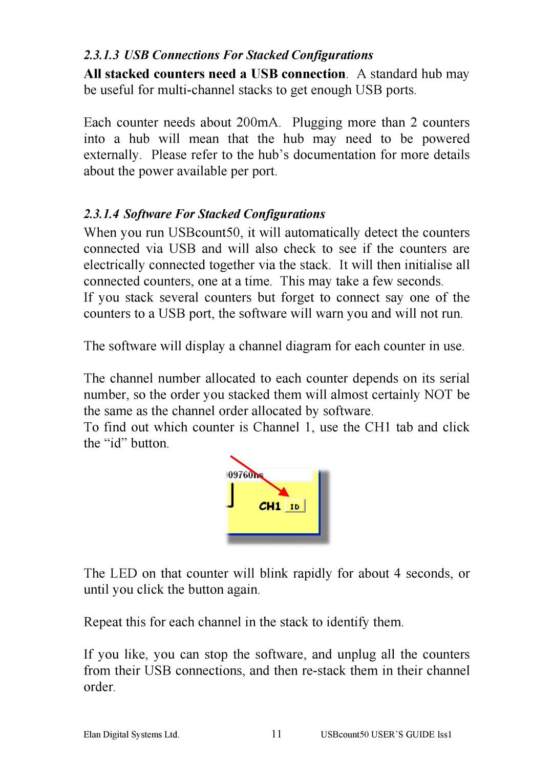 Key Digital ES381 manual USB Connections For Stacked Configurations 