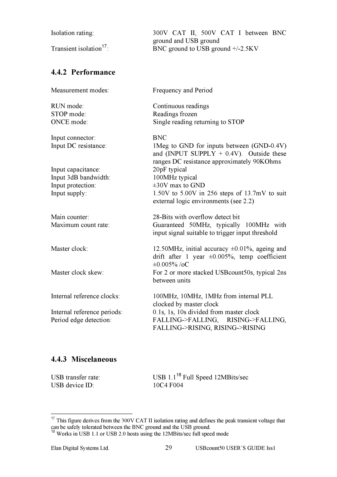 Key Digital ES381 manual Performance 