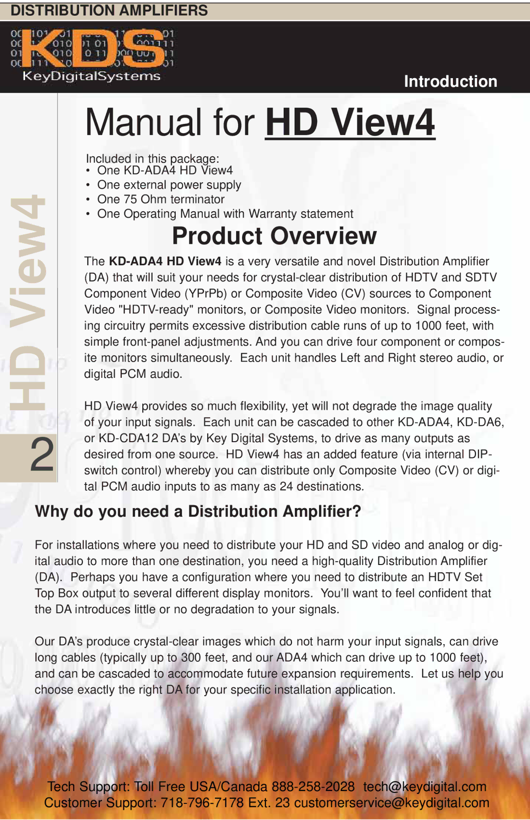 Key Digital KD-ADA4 manual View4, Why do you need a Distribution Amplifier? 