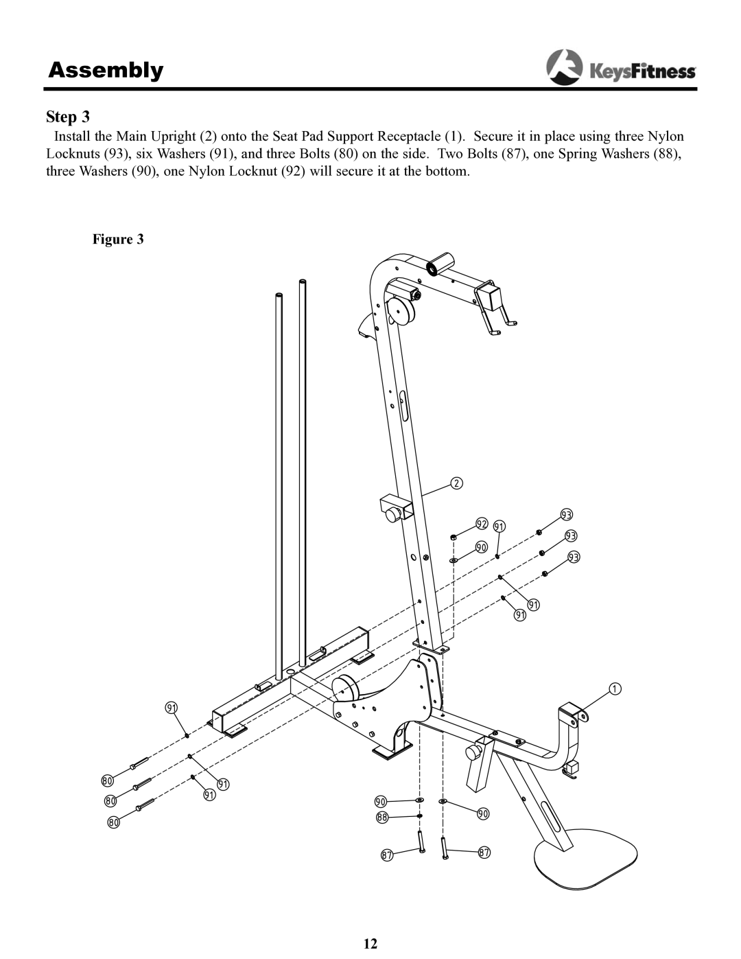 Keys Fitness 1550 owner manual Step 