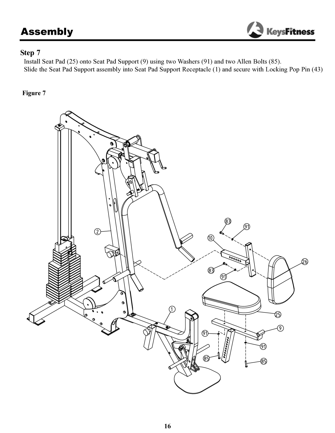 Keys Fitness 1550 owner manual Step 