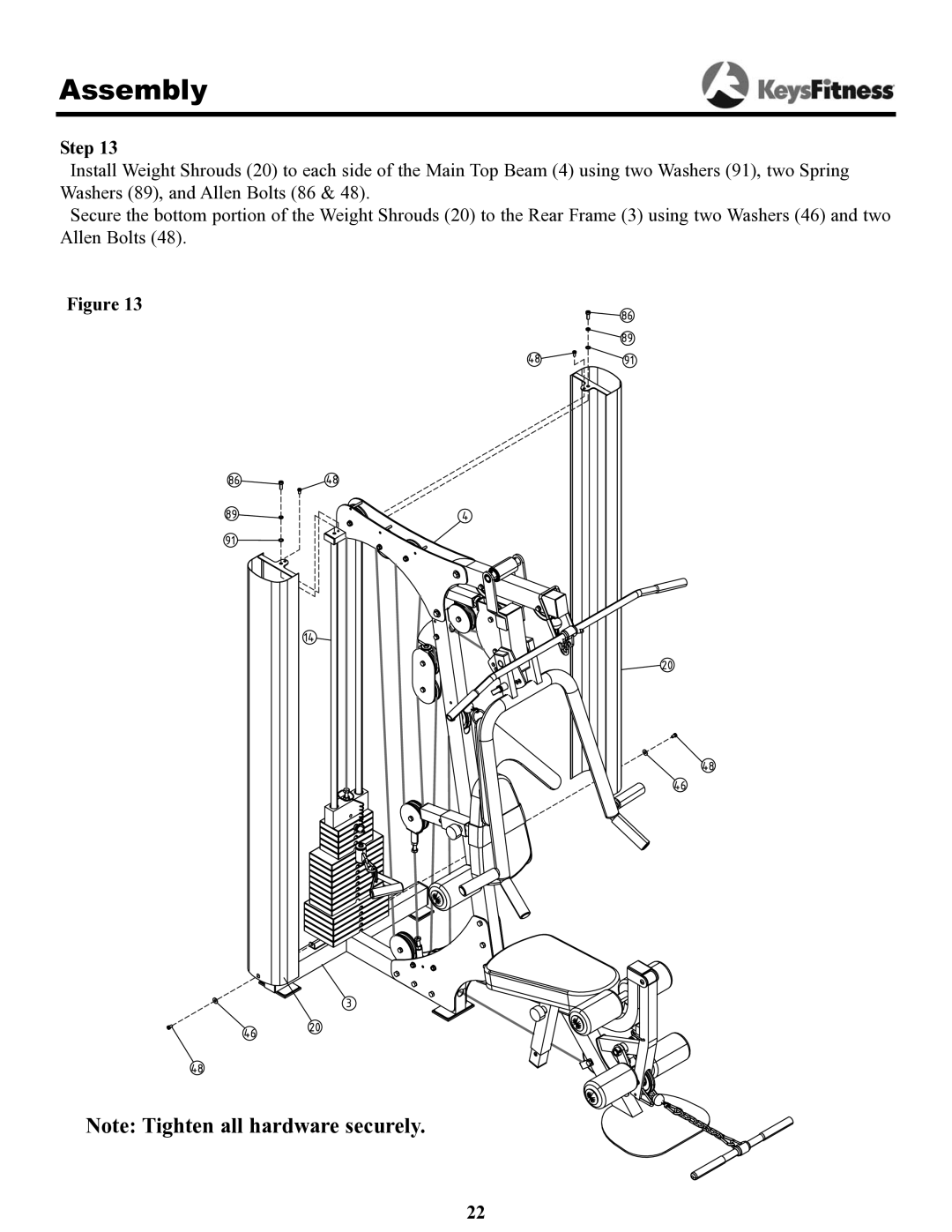 Keys Fitness 1550 owner manual Step 