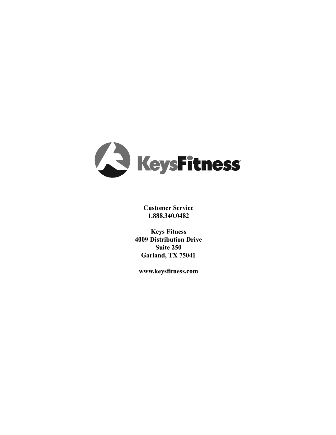 Keys Fitness 1550 owner manual 