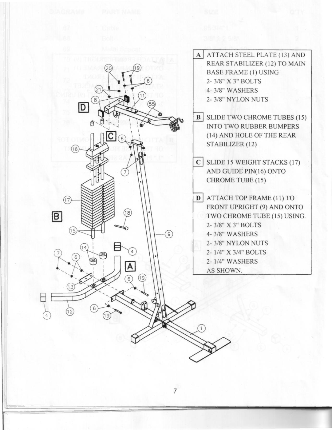 Keys Fitness 200 manual 