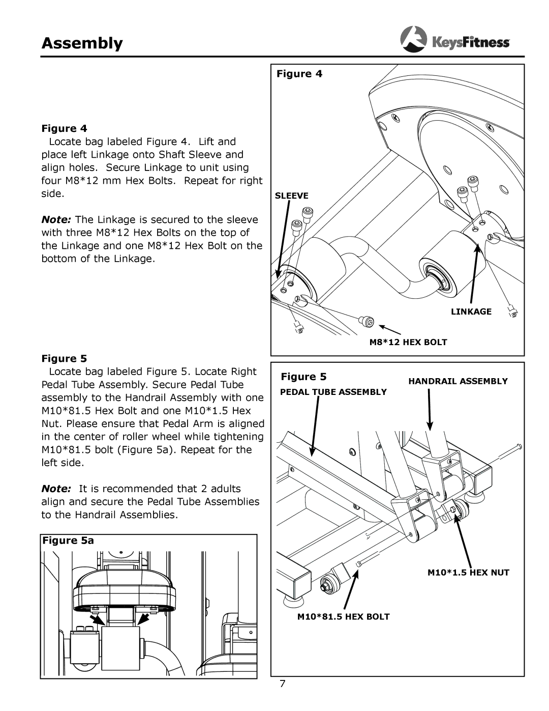 Keys Fitness 315-00106 owner manual Sleeve 