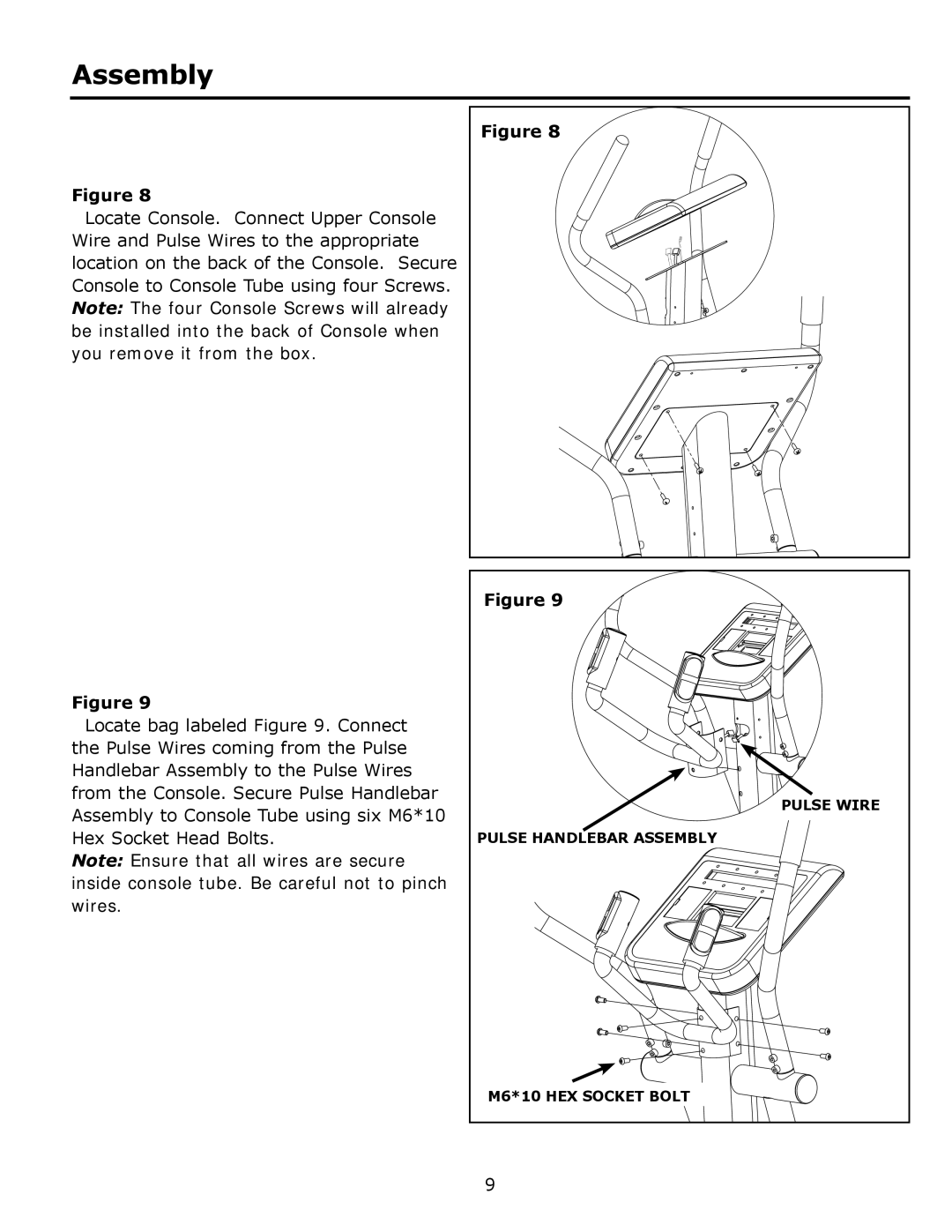 Keys Fitness 315-00106 owner manual Pulse Wire 