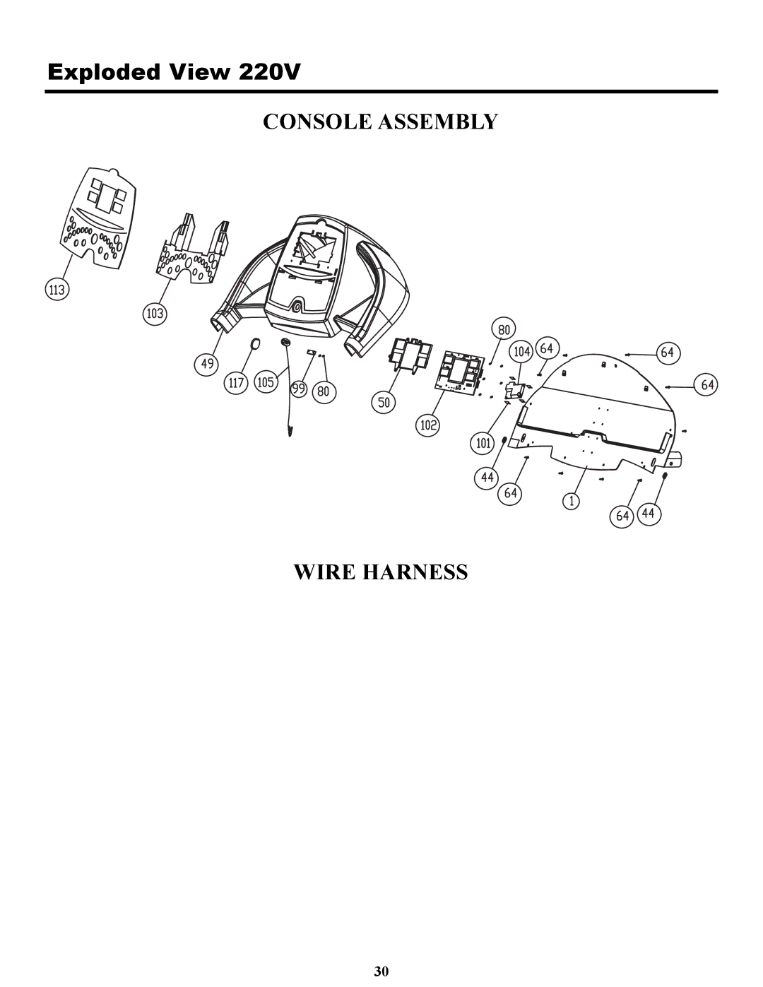 Keys Fitness 4500T owner manual Exploded View 