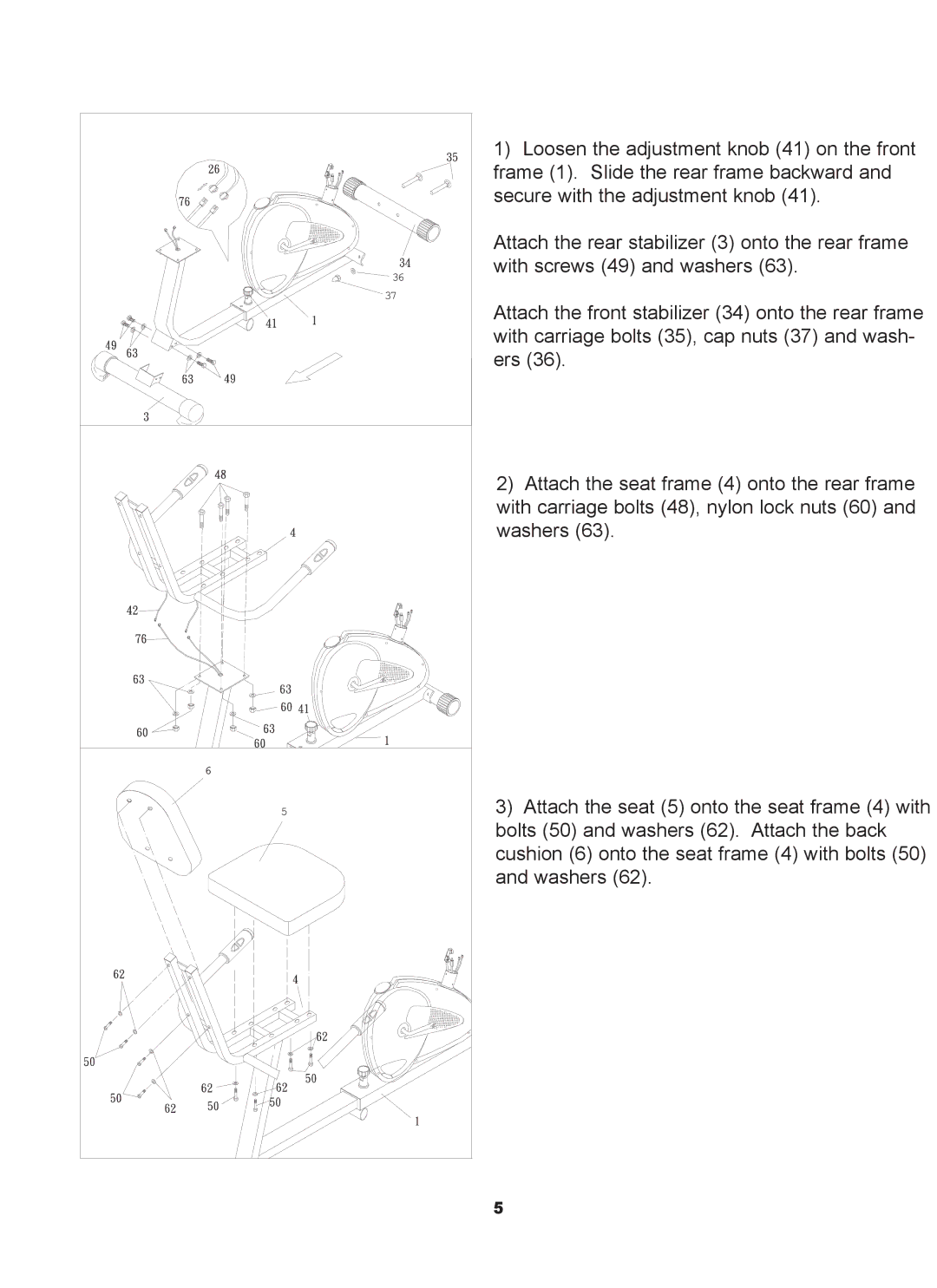 Keys Fitness 5.2 Recumbent owner manual 