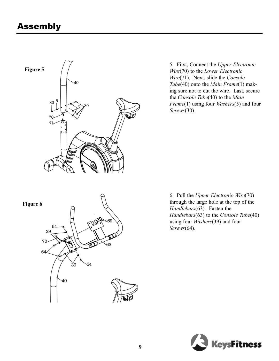 Keys Fitness 700u owner manual Assembly 