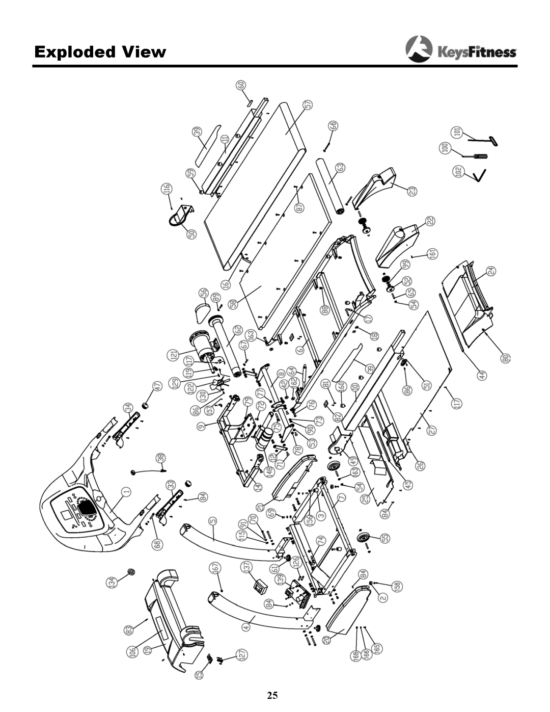 Keys Fitness 7.3t owner manual Exploded View 