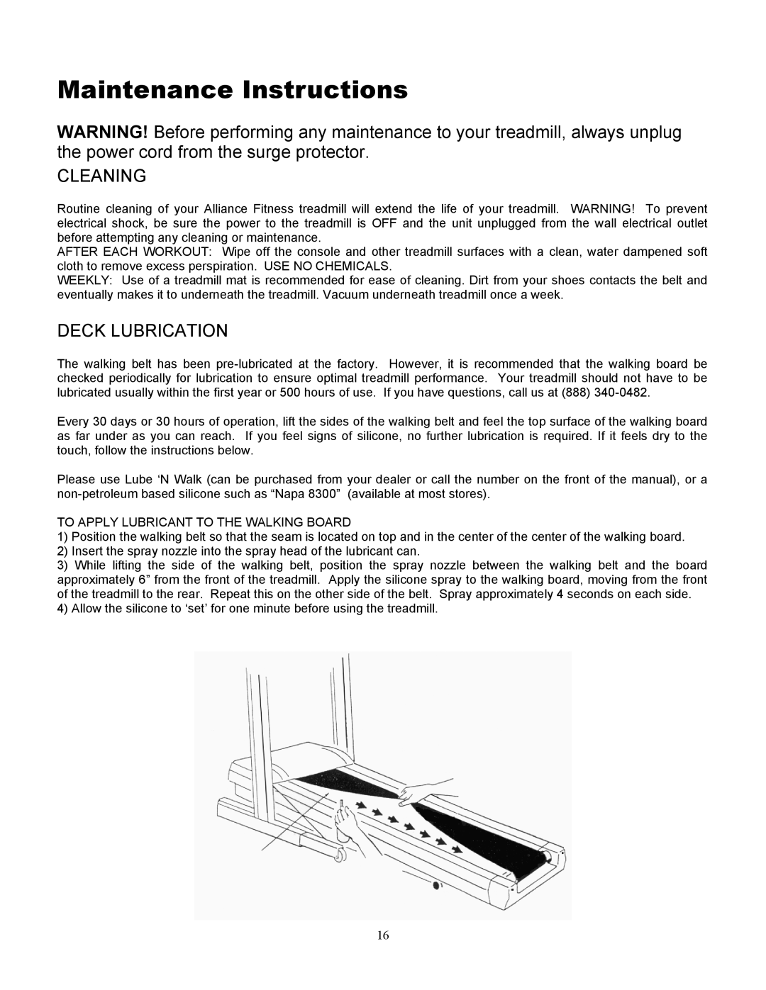 Keys Fitness 880HR, 850 owner manual Maintenance Instructions, Cleaning 