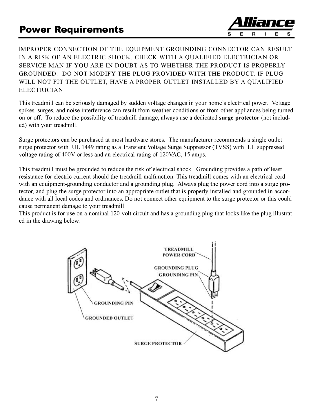 Keys Fitness A4T owner manual Power Requirements 