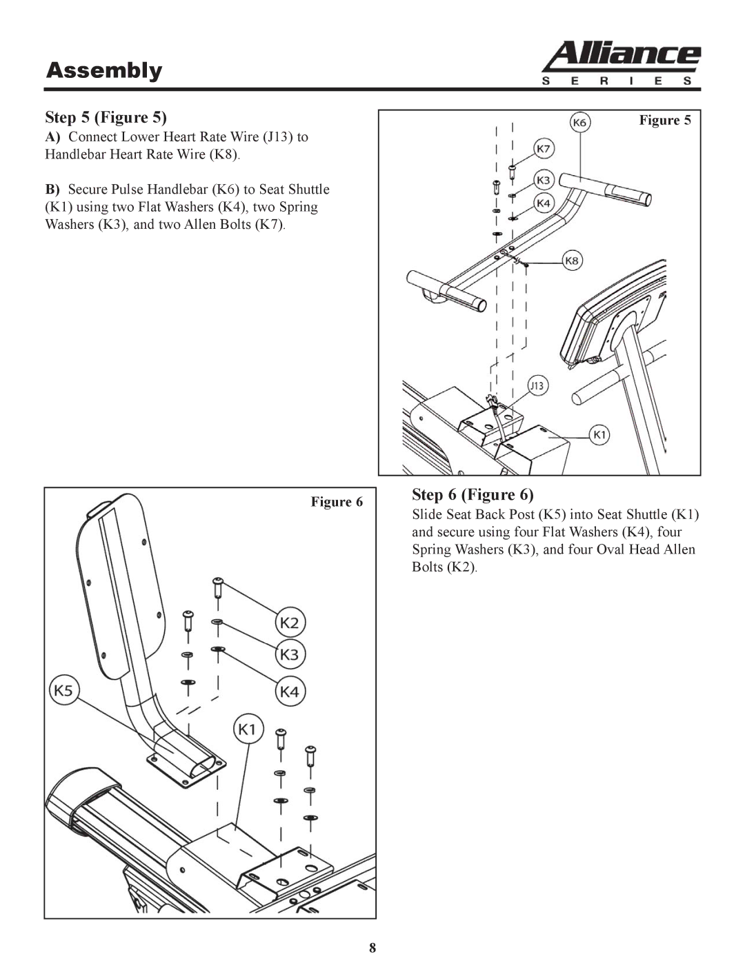 Keys Fitness A7r owner manual Assembly 