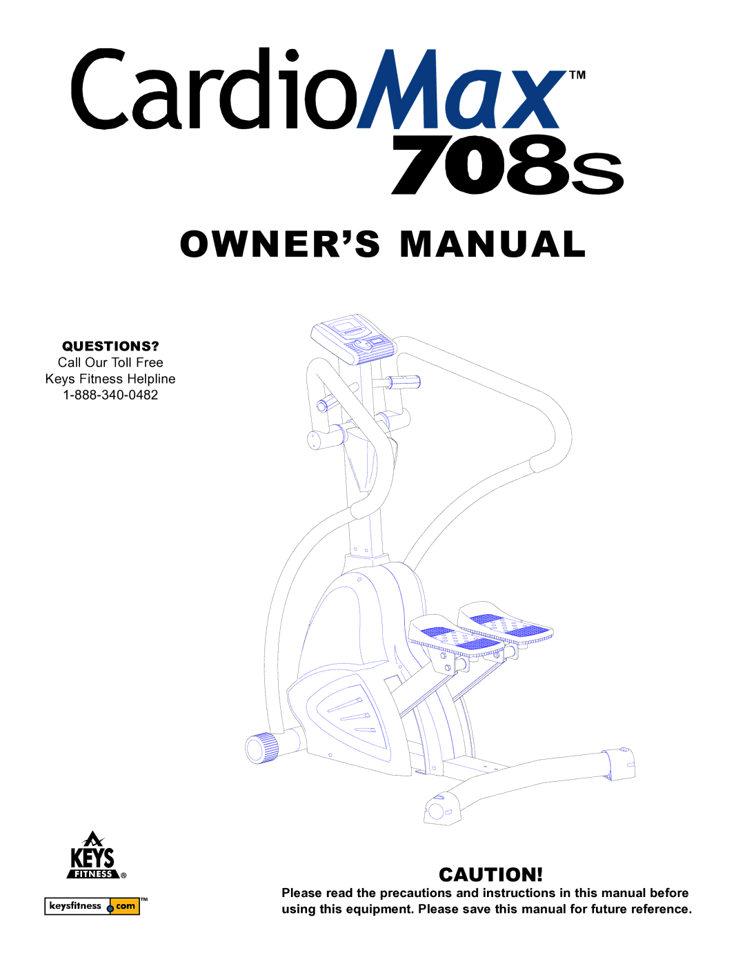 Keys Fitness CM708S owner manual Questions? 