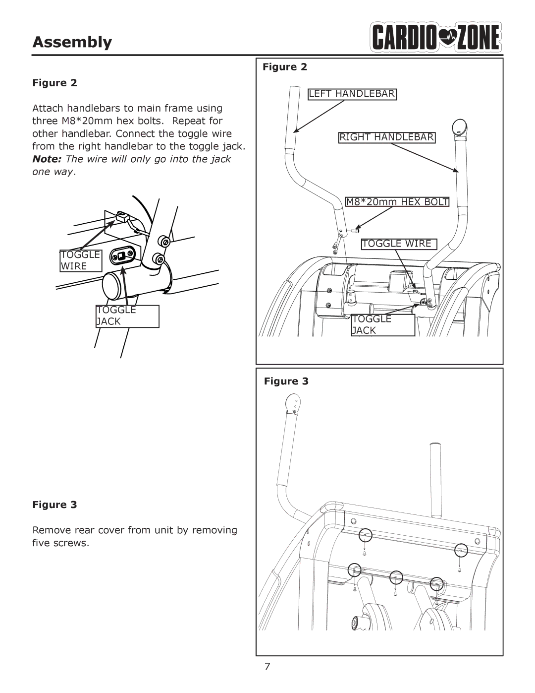 Keys Fitness E-CZ400 owner manual Wire 