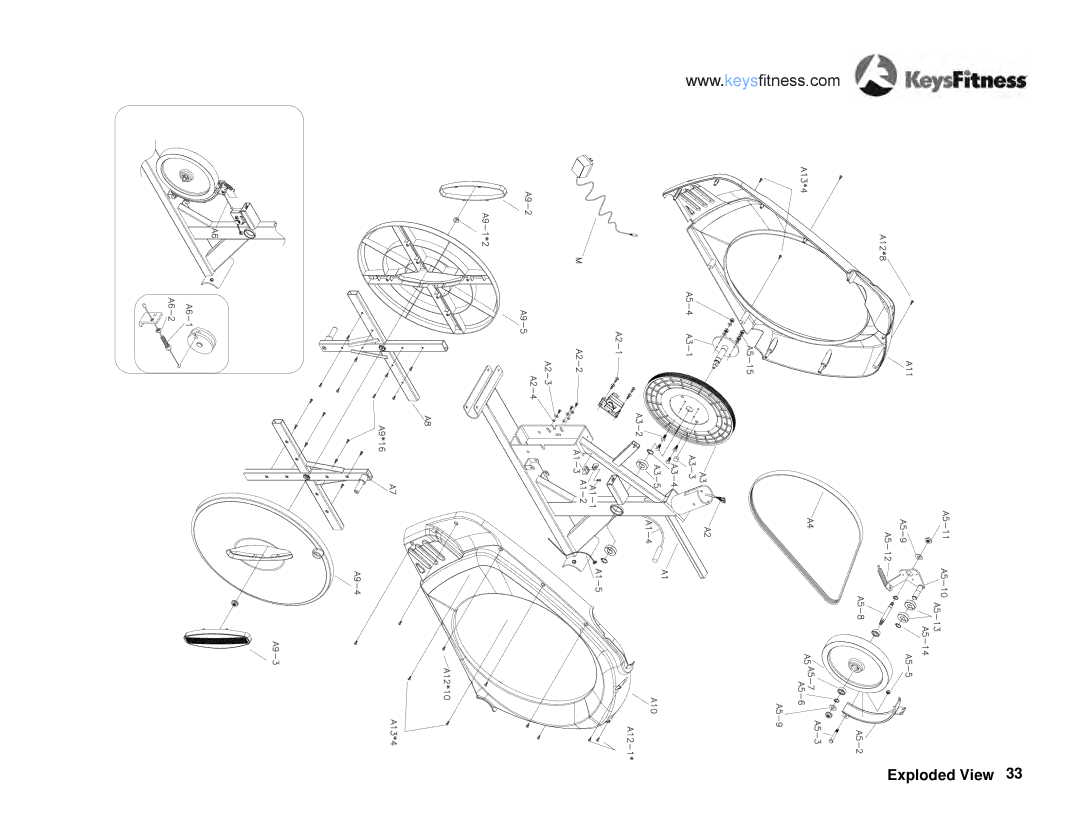 Keys Fitness E2-0 owner manual View 