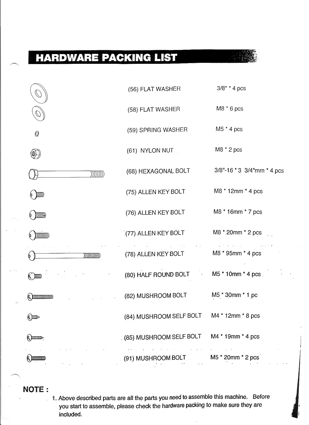 Keys Fitness ET4000 manual 