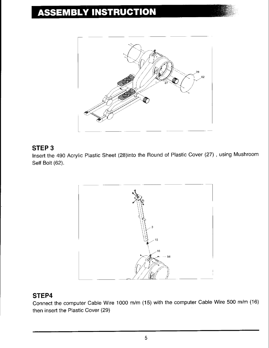 Keys Fitness ET5000 manual 