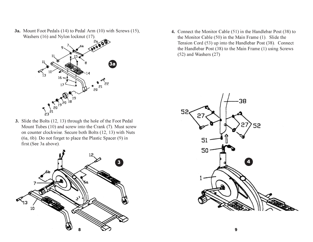 Keys Fitness ET520D owner manual 