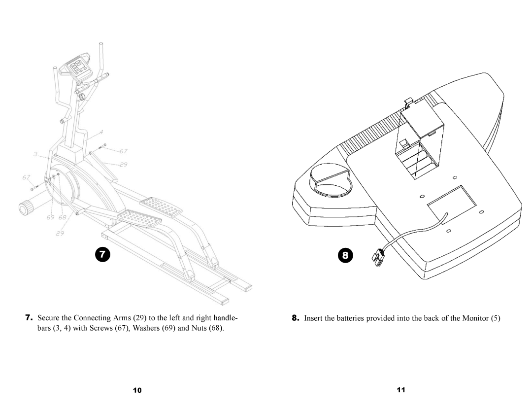 Keys Fitness ET835D owner manual 