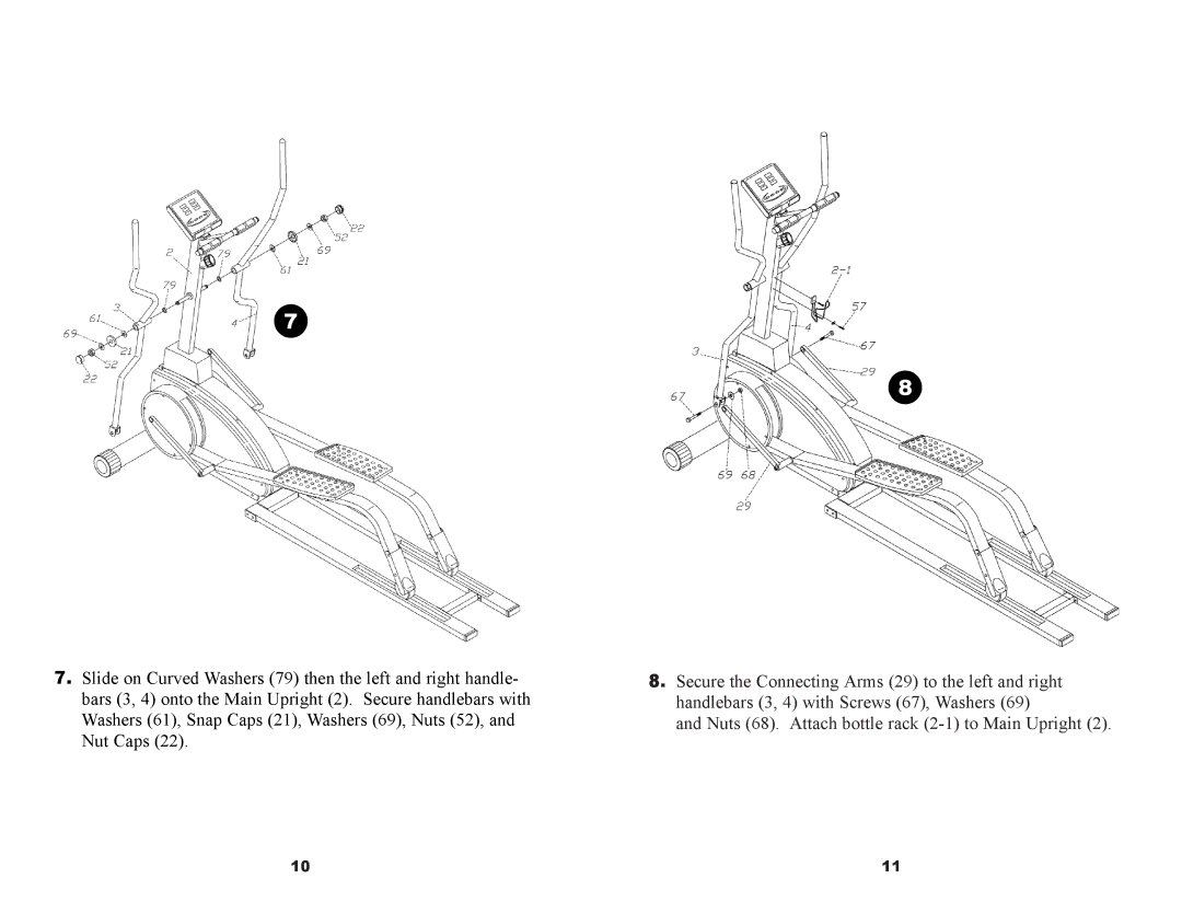 Keys Fitness ET900D owner manual 